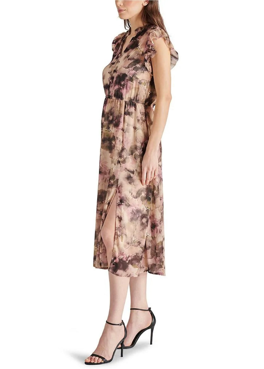 allegra midi dress Allegra Floral Knit Midi Dress