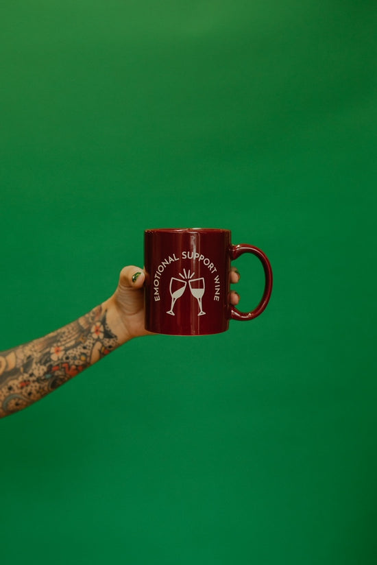 Emotional Support Wine Coffee Mug