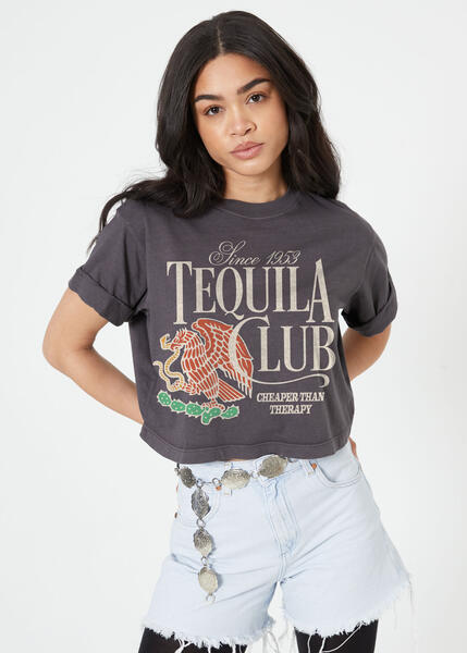Tequila Club Cropped T-shirt