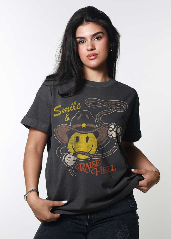 Smile & Raise Hell Graphic Tee