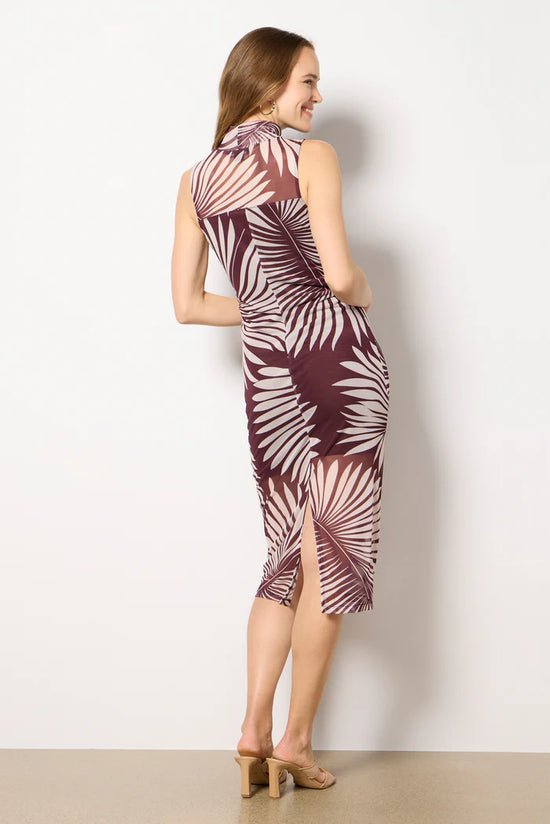 Halter Mesh Midi Dress