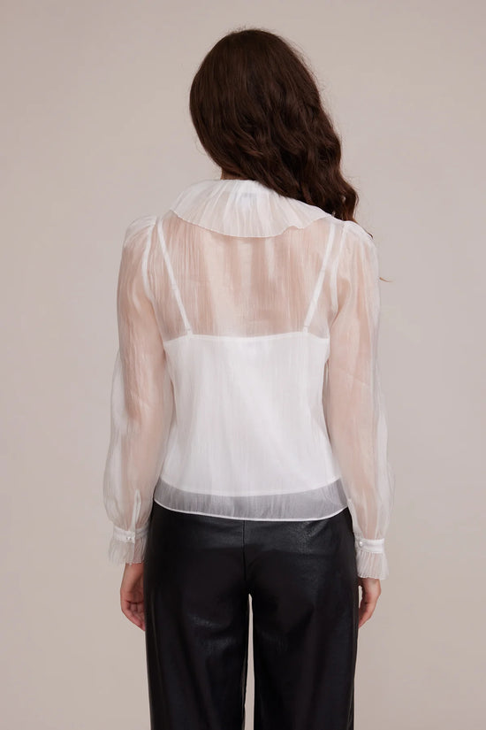 Garance Sheer White Blouse