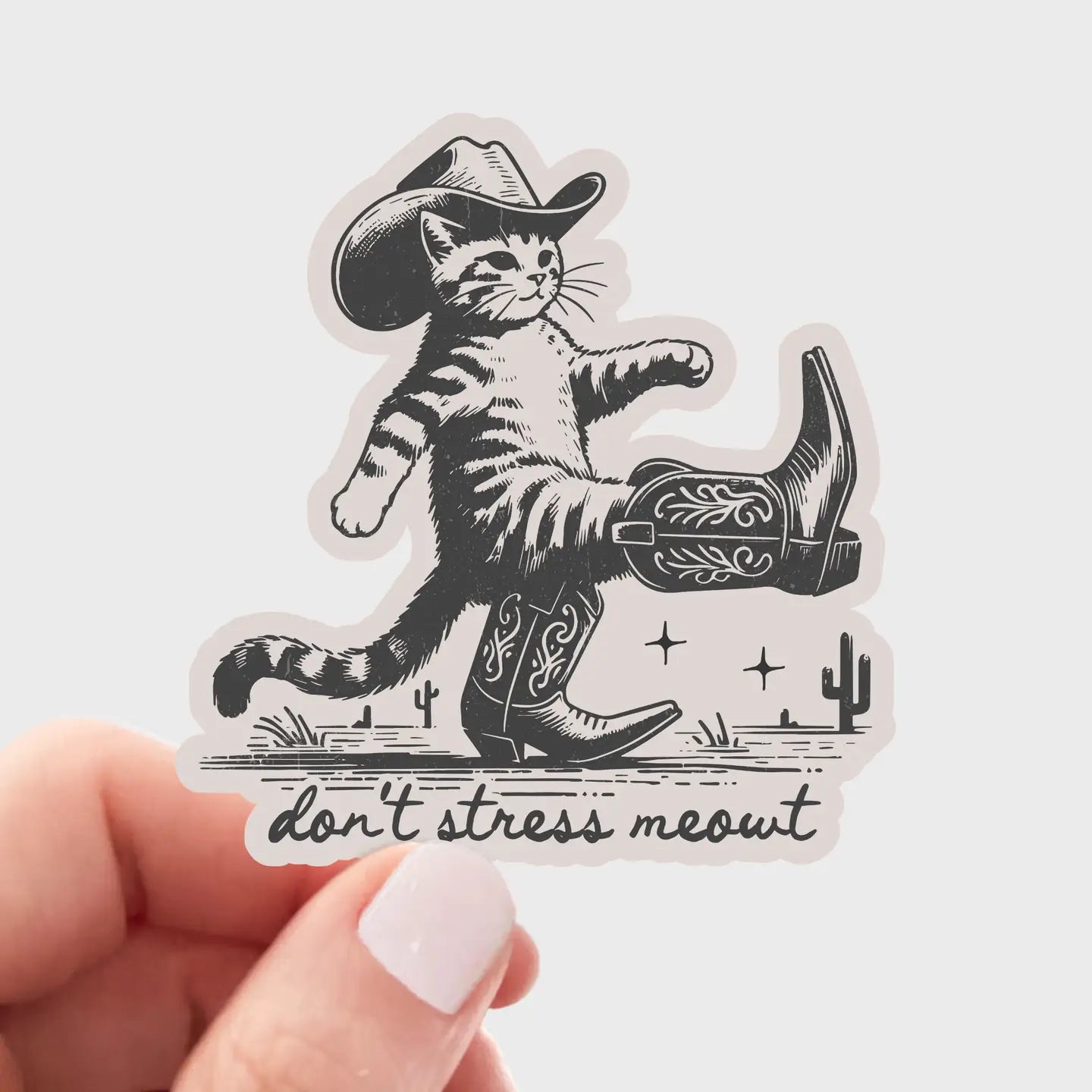 Don't Strees Meowt Sticker