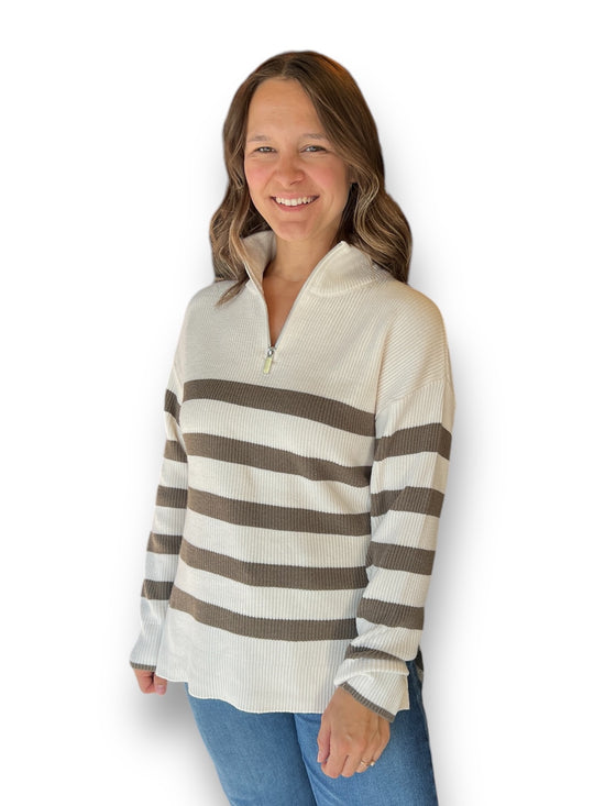 The Rachel Quarter Zip Sweater