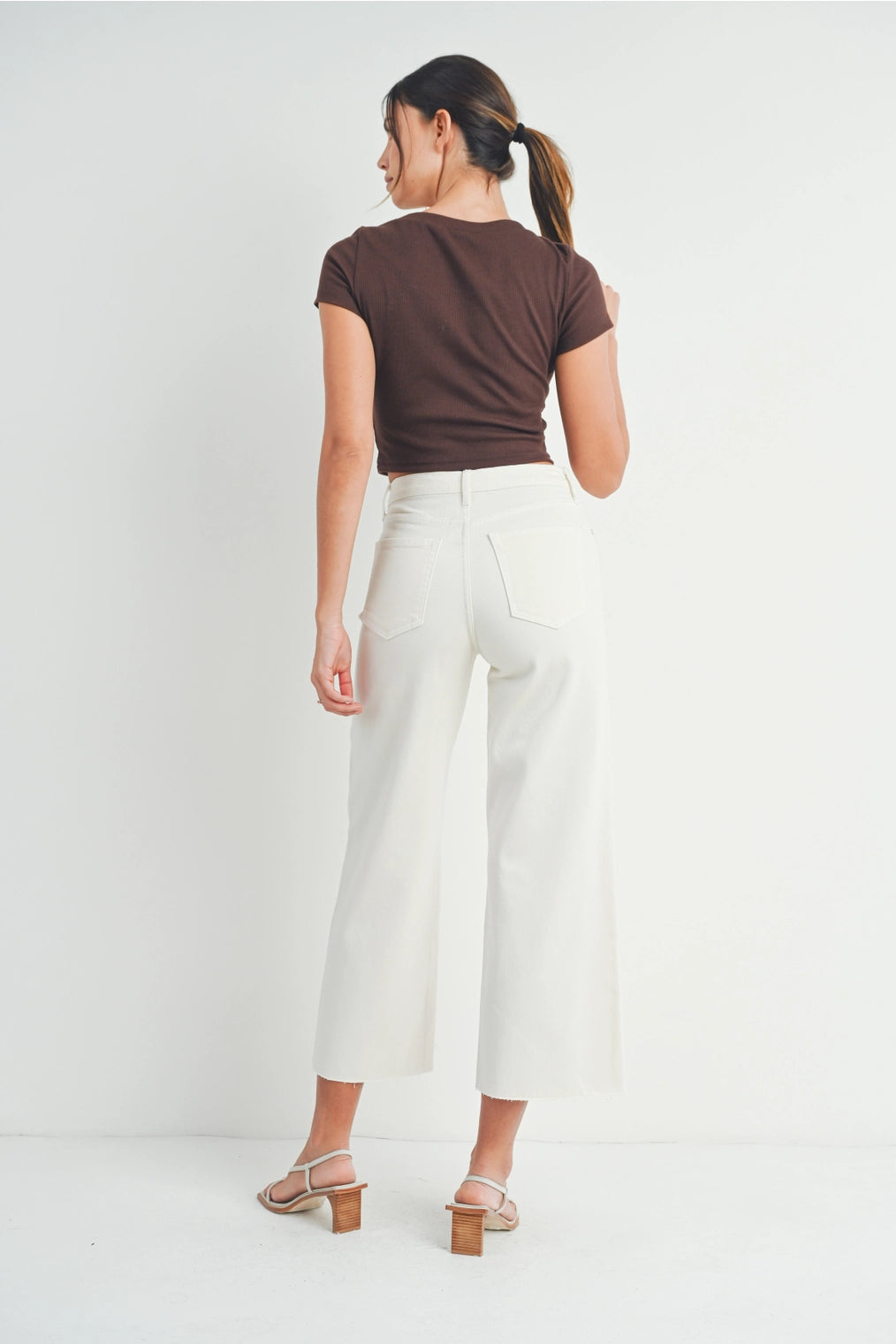 Becky Wide Leg Jeans Vanilla Bean