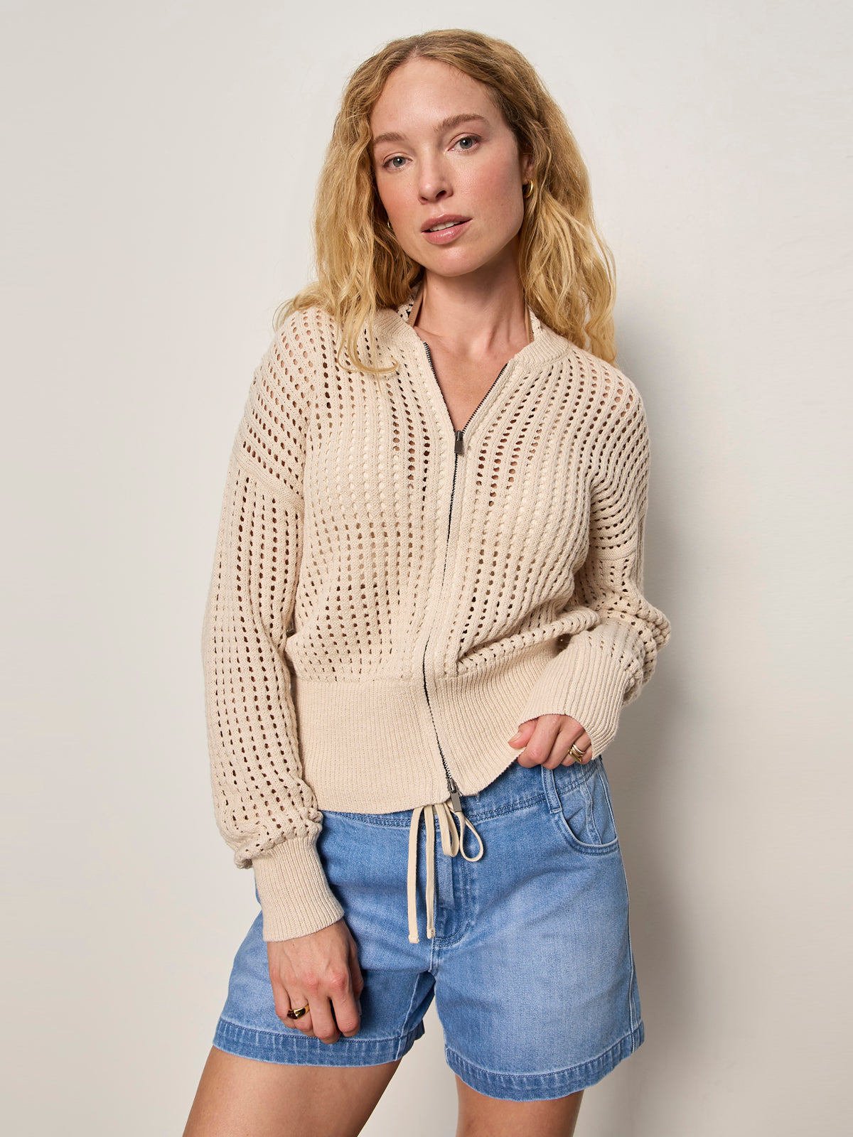 Laguna Openwork Bomber Jacket