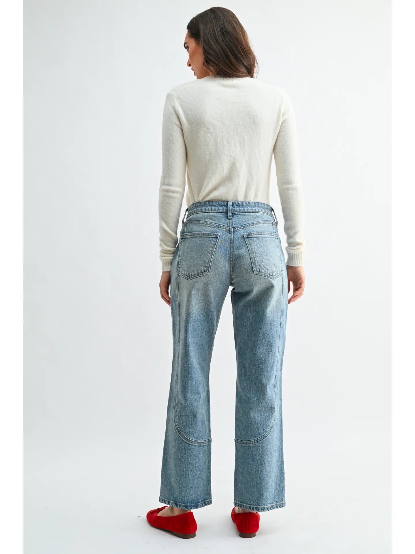 Blank Canvas Seam Straight Jeans