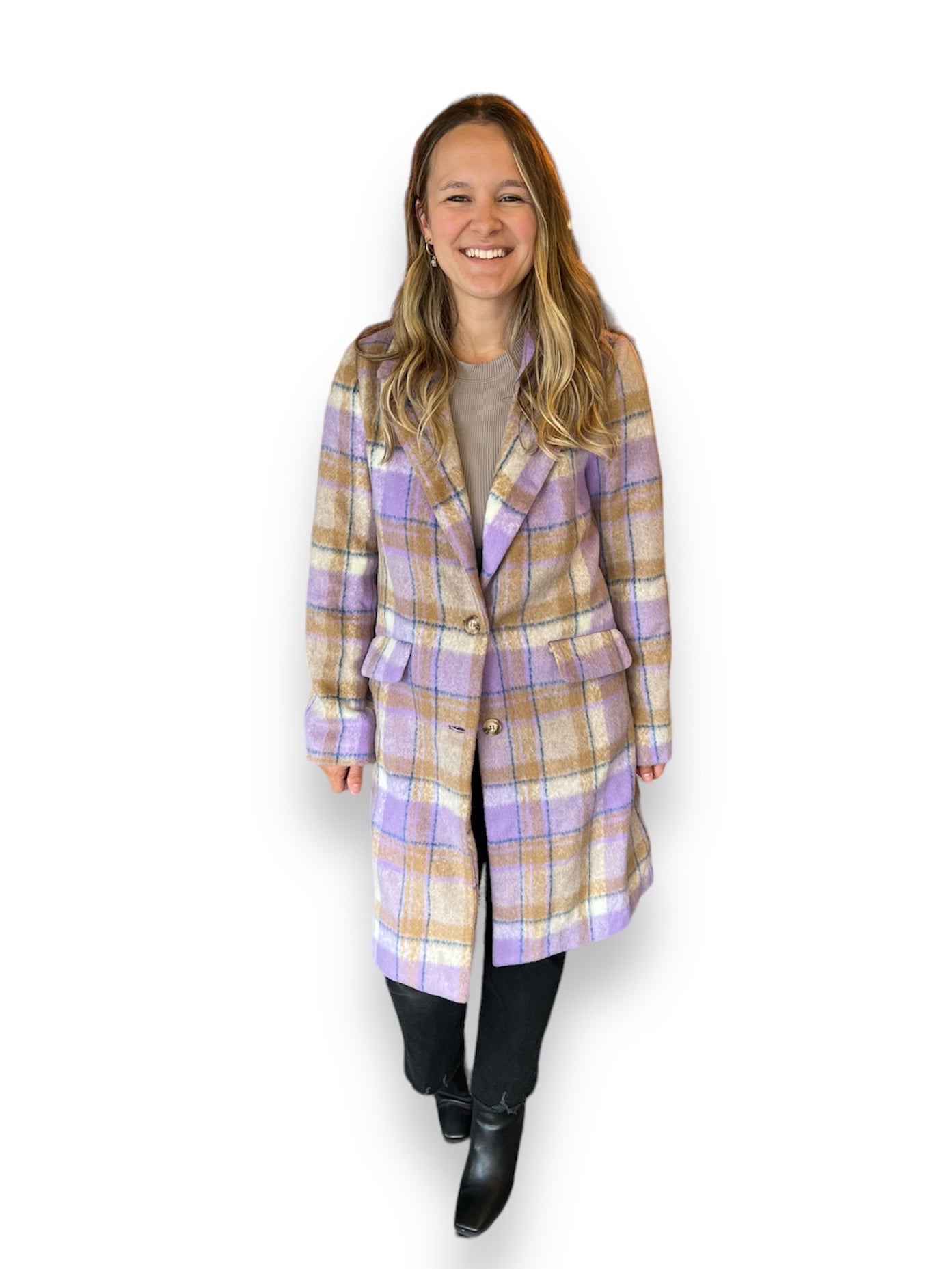 Load image into Gallery viewer, Elle Plaid Coat
