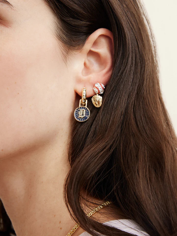 Detroit Tigers Hoop Earring Set