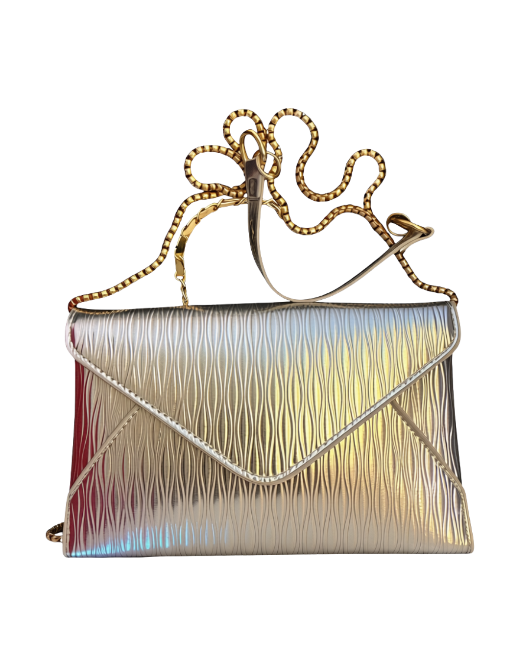 Envelope Clutch in Silver