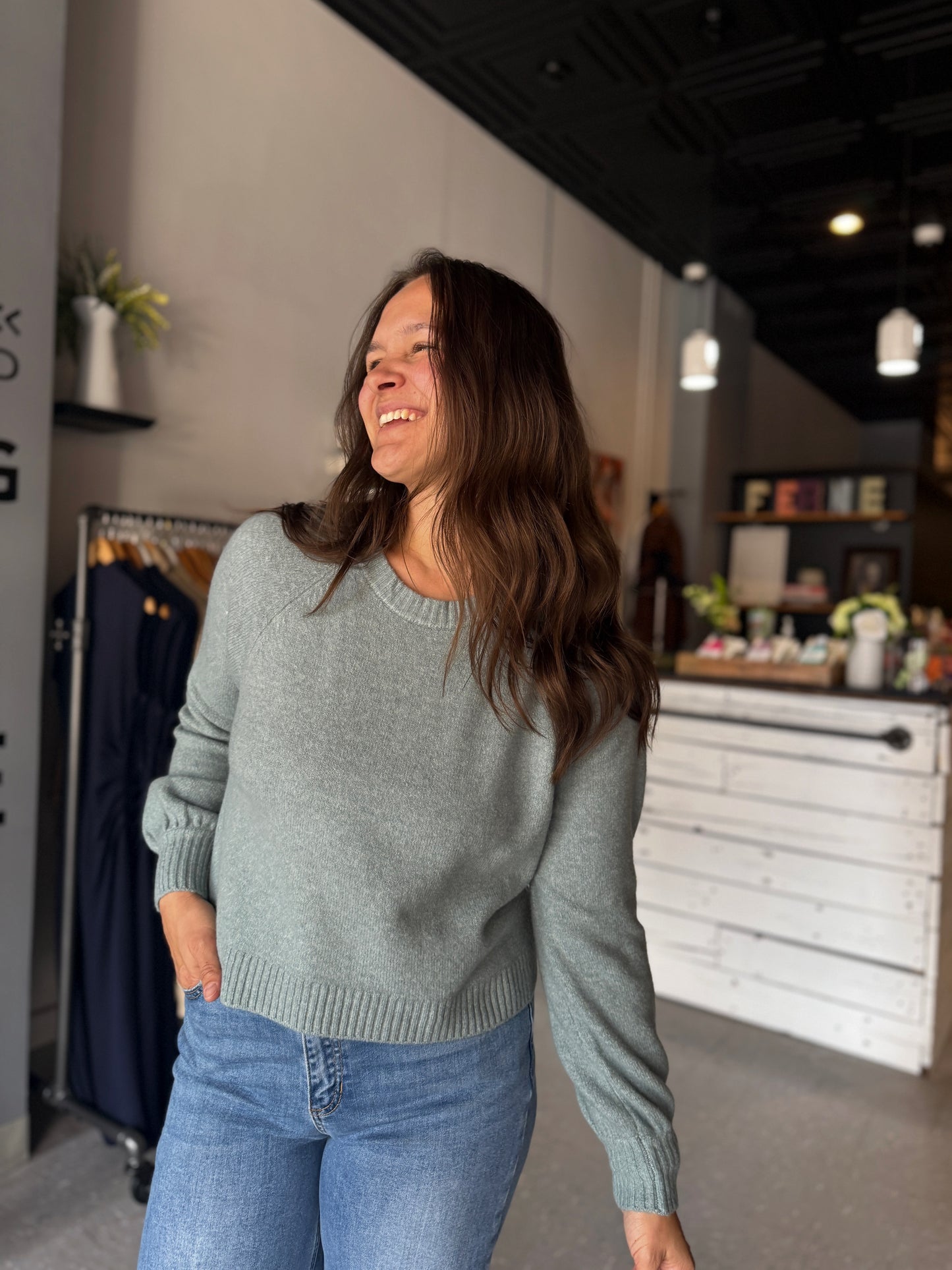 Coming Up Sweater in Soft Succulent