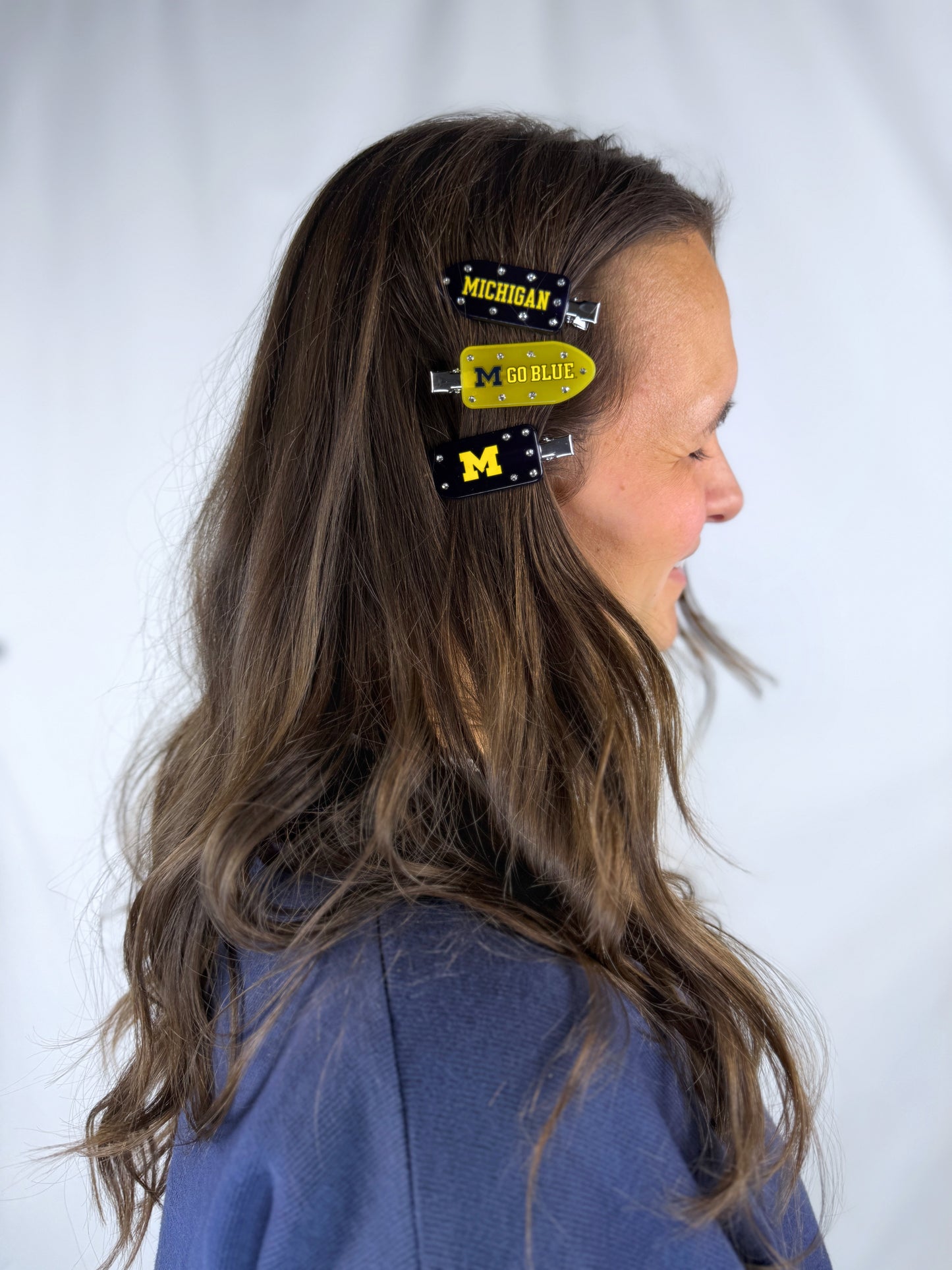 University Of Michigan Hair Clip Set