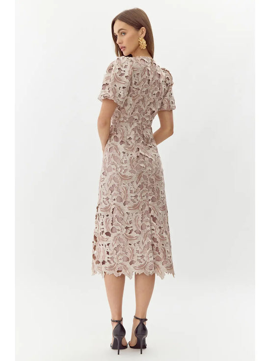 Chantelle Scalloped Lace Midi Dress