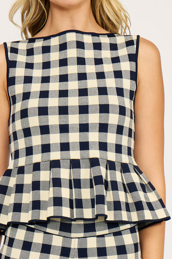 Clara Peplum Knit Top – Ferne Boutique