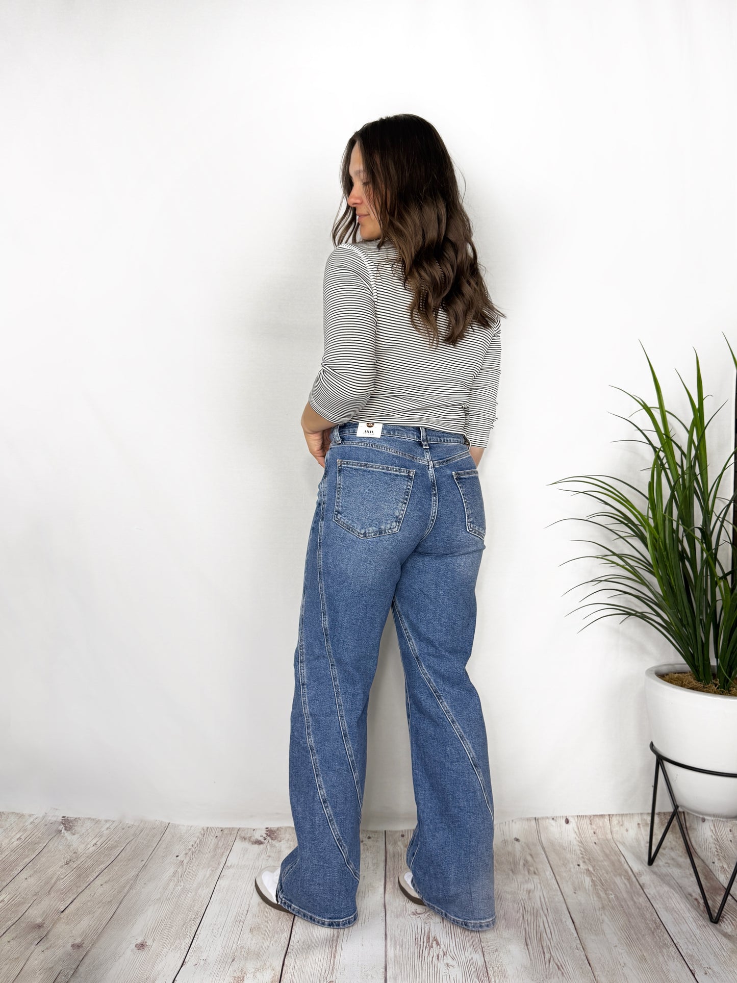 The Prism Asymmetric Seam Detail Jeans