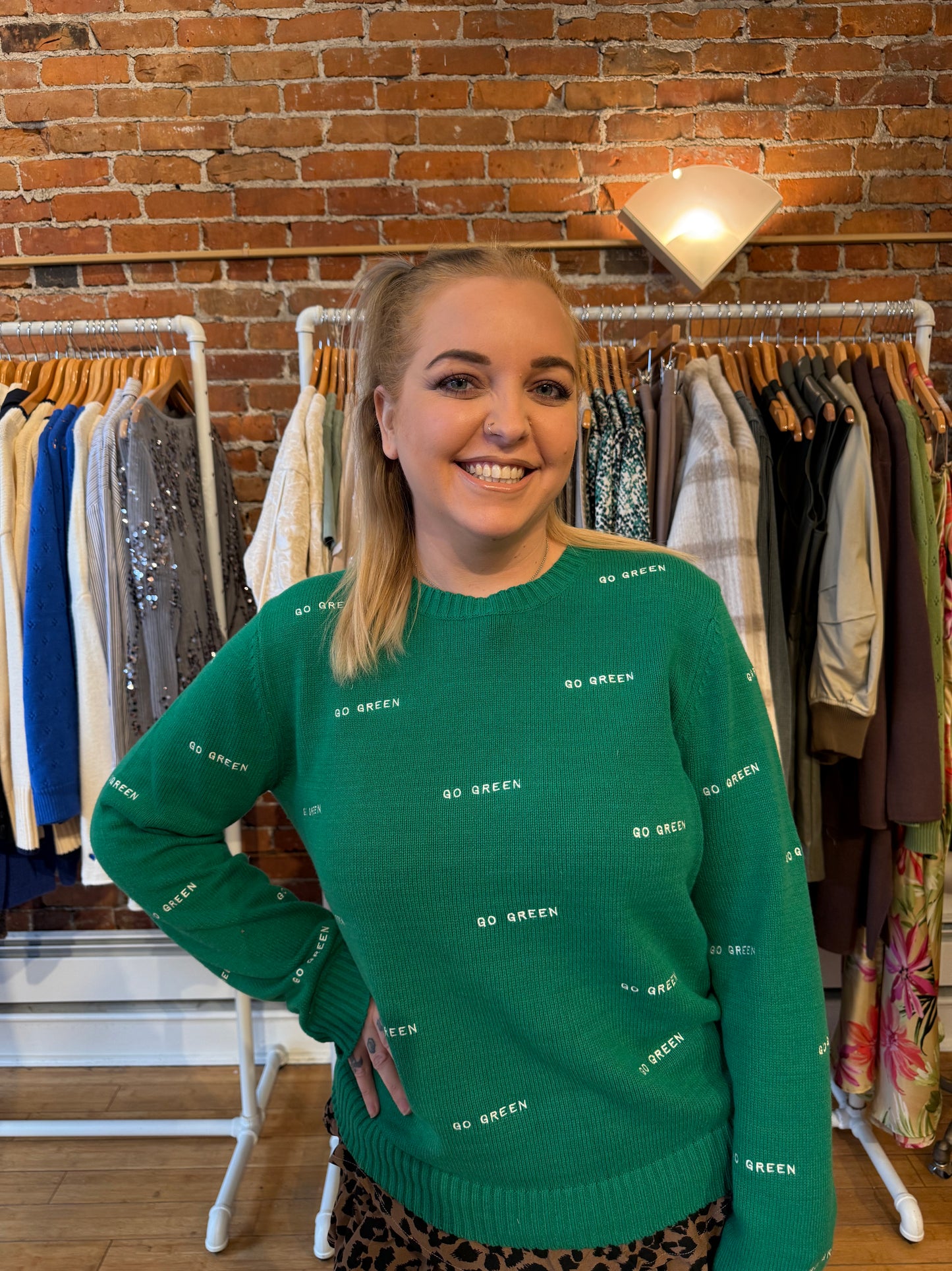 Go Green All Over Sweater