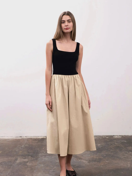 Summer Chic Mixed Media Dress