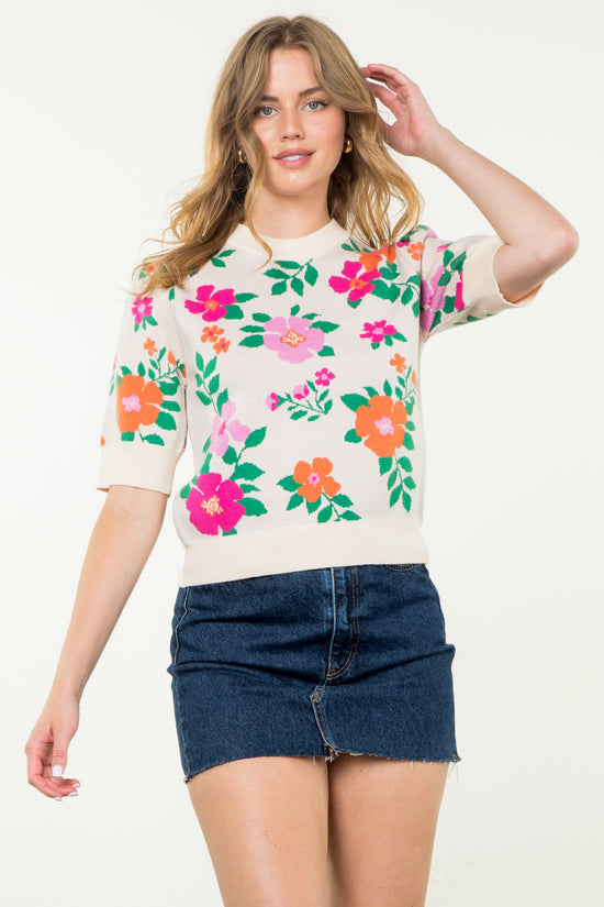 Carla Floral Sweater