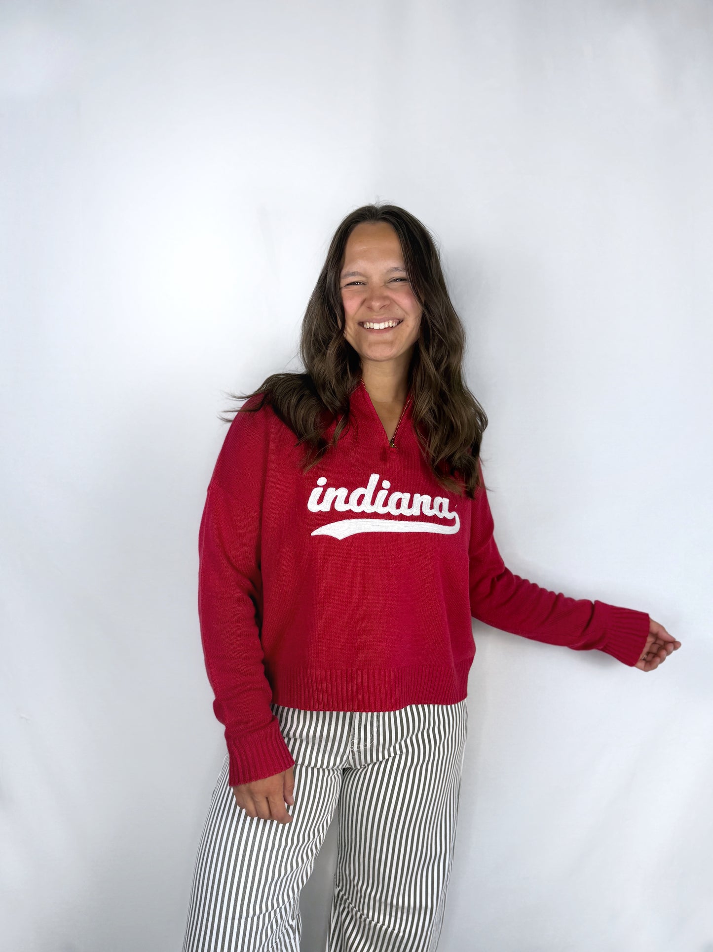Indiana Red Quarter Zip