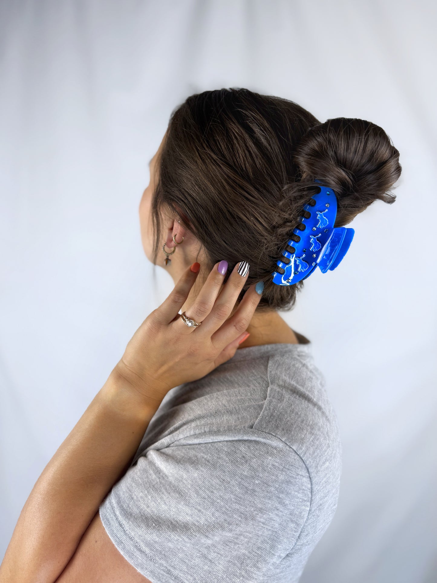 Detroit Lions Stacked Hair Claw