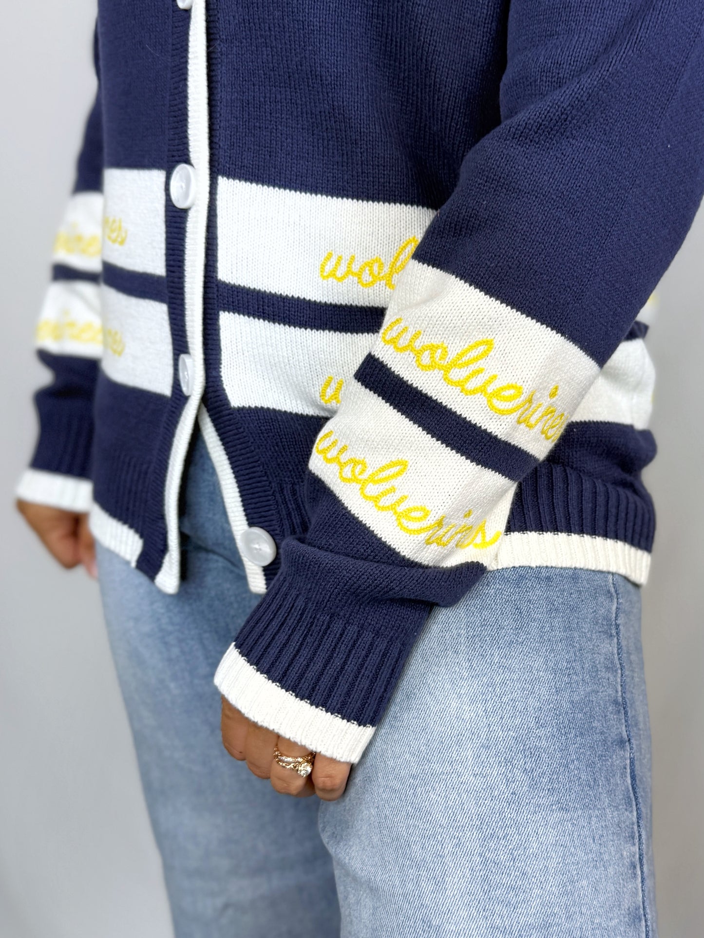 Michigan Wolverines Repeating Cardigan