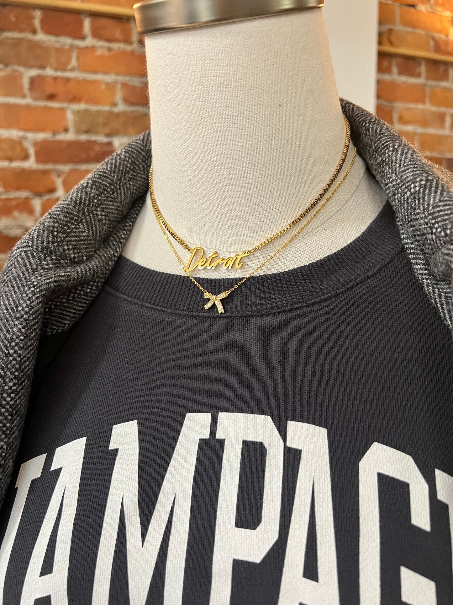 Detroit Gold Necklace