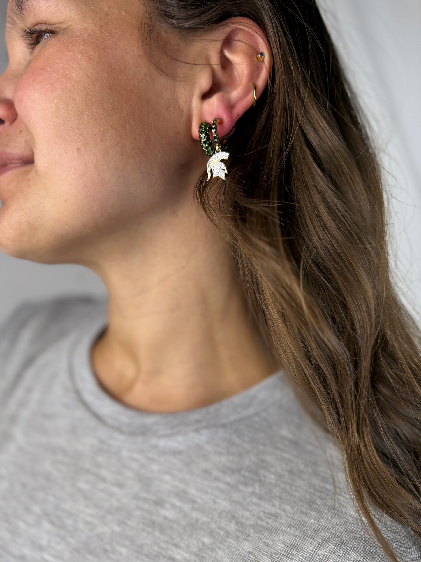 Michigan State University Slogan Earring Set