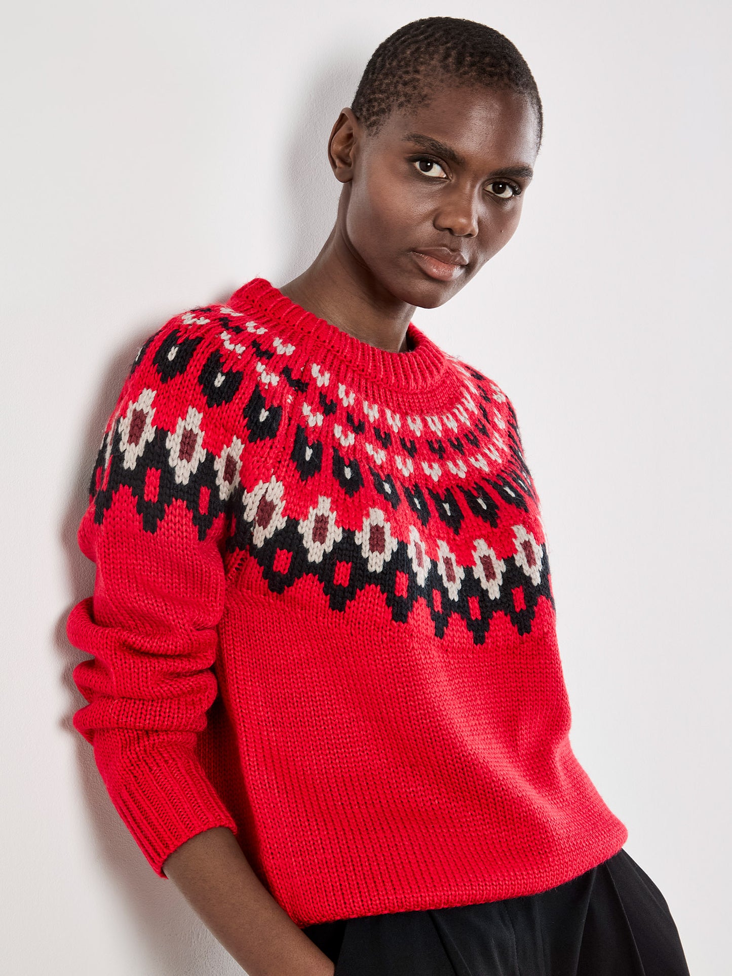 Easy Isle Sweater Red