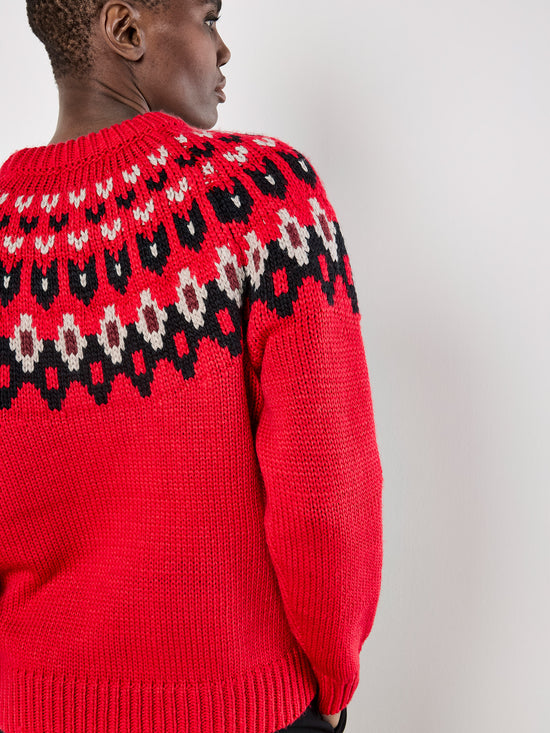 Easy Isle Sweater Red