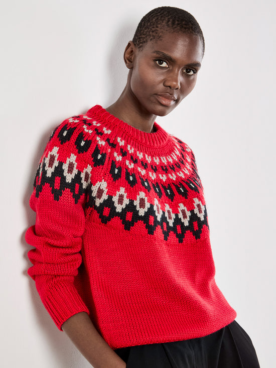 Easy Isle Sweater Red