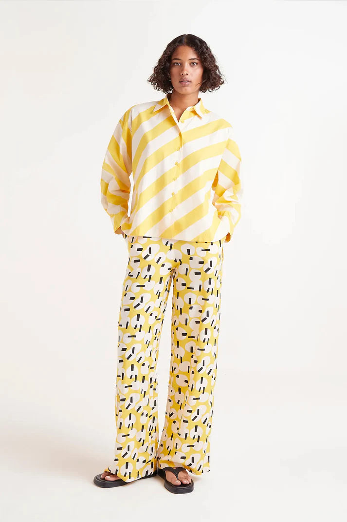 Sunny Stripes Poplin Blouse