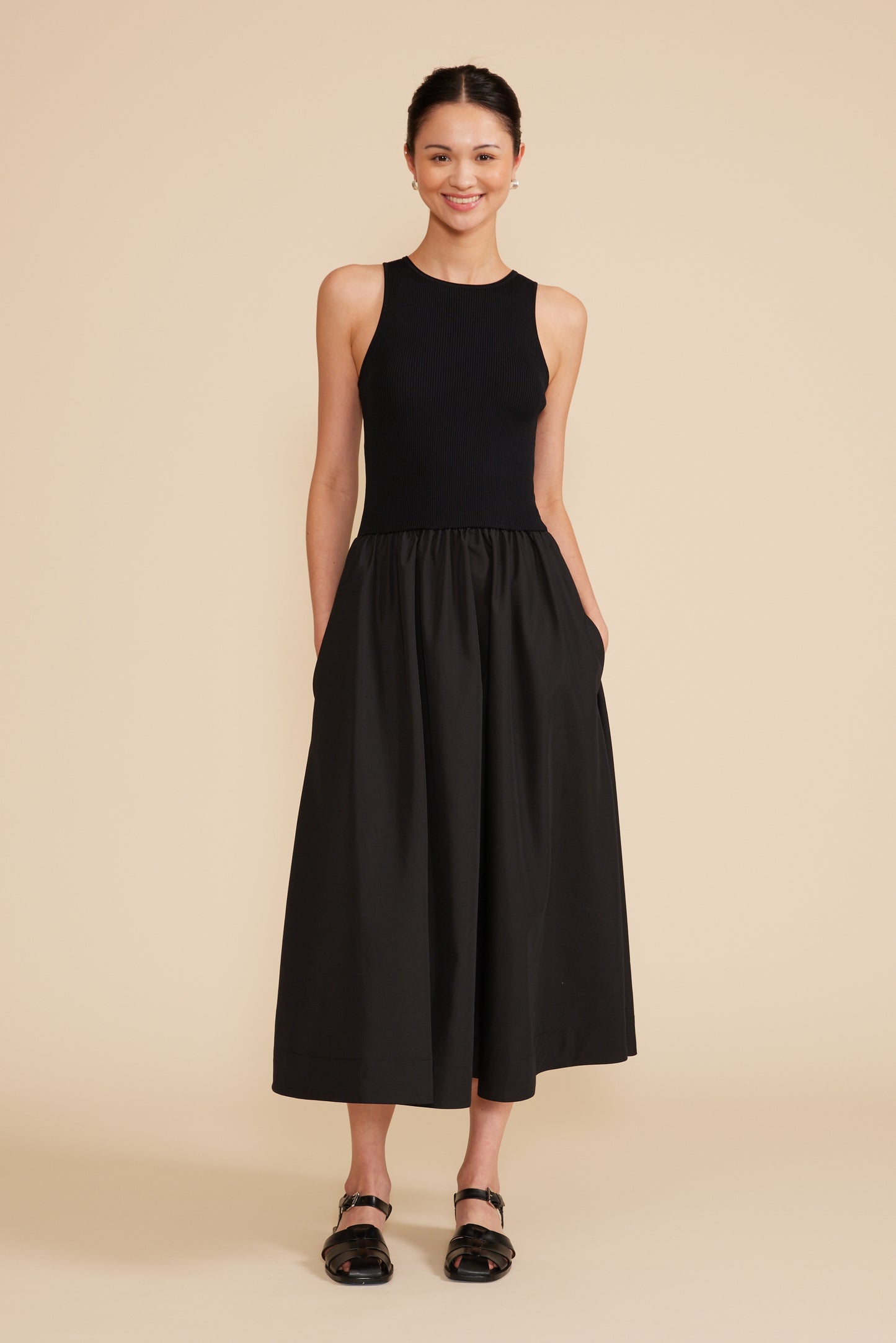 Marlena Mixed Media Dress