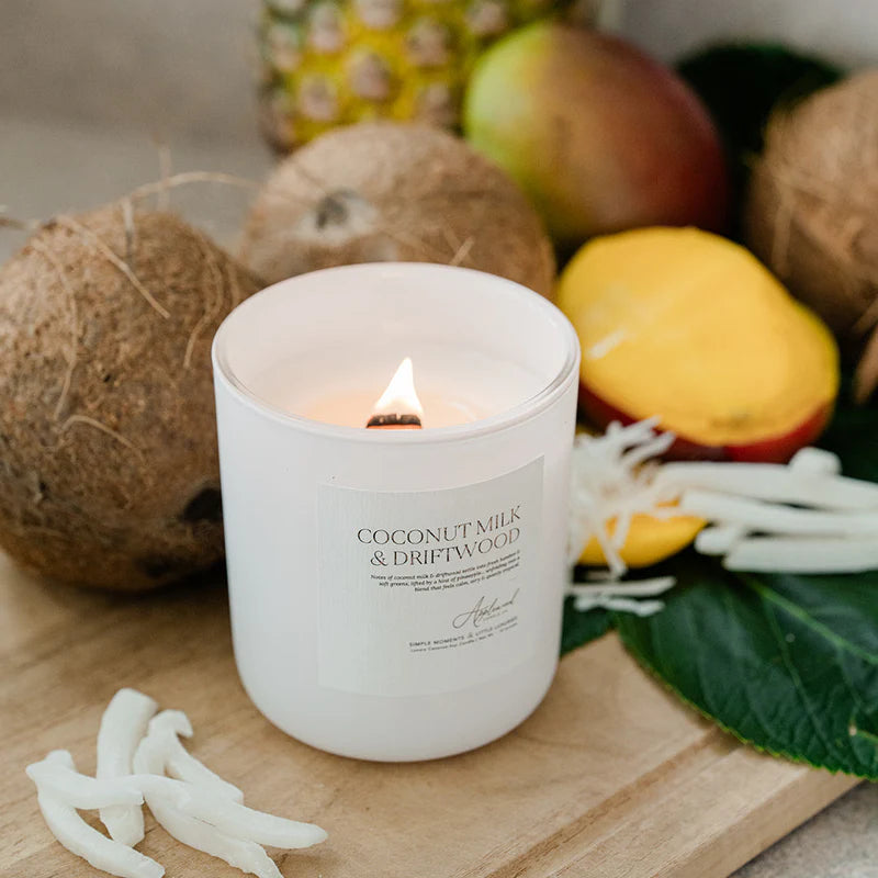 Coconut Milk & Driftwood Candle