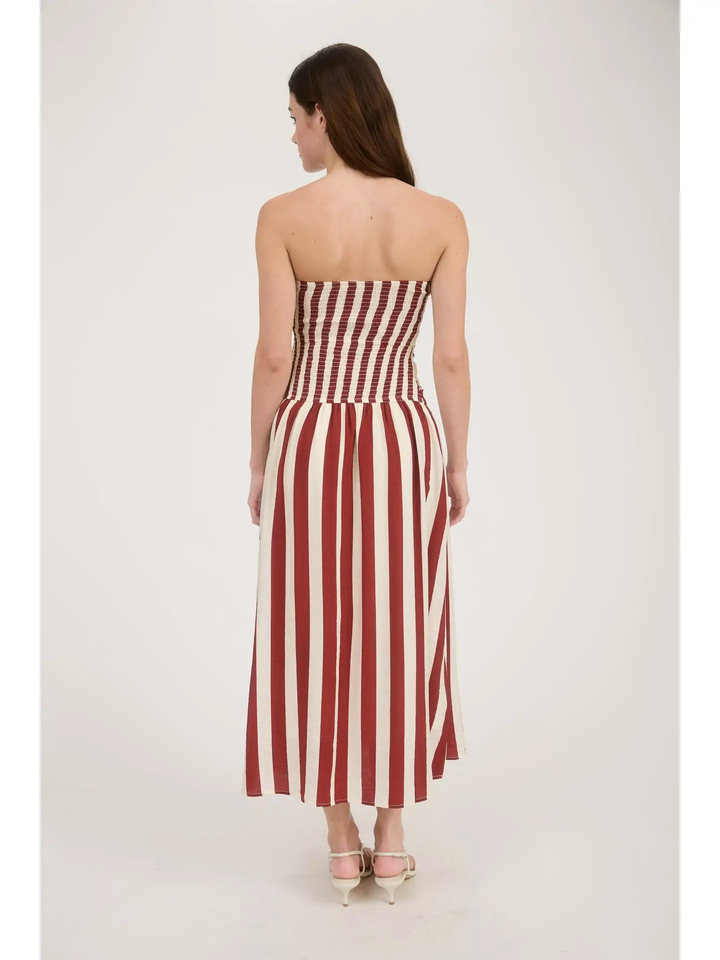 Coastline Strapless Midi Dress