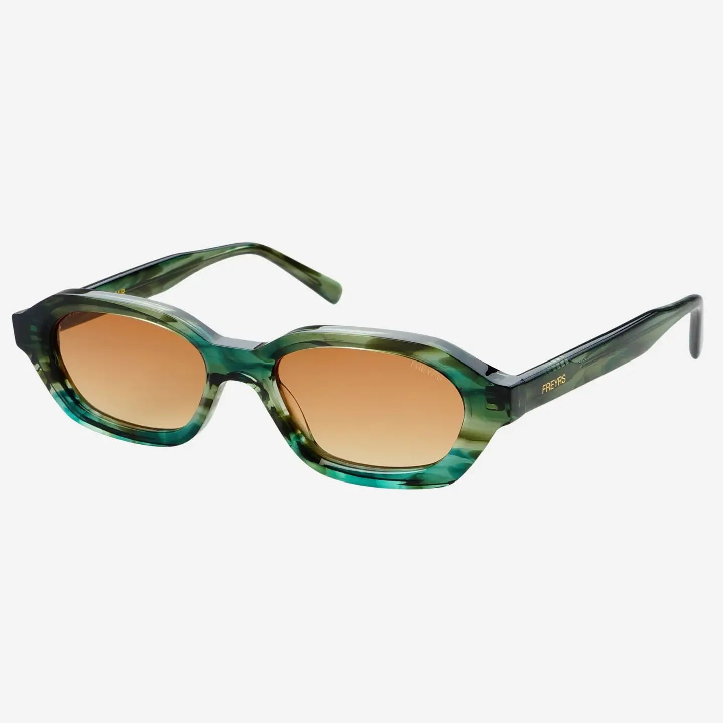 Tokyo Rectangular Sunglasses in Emerald