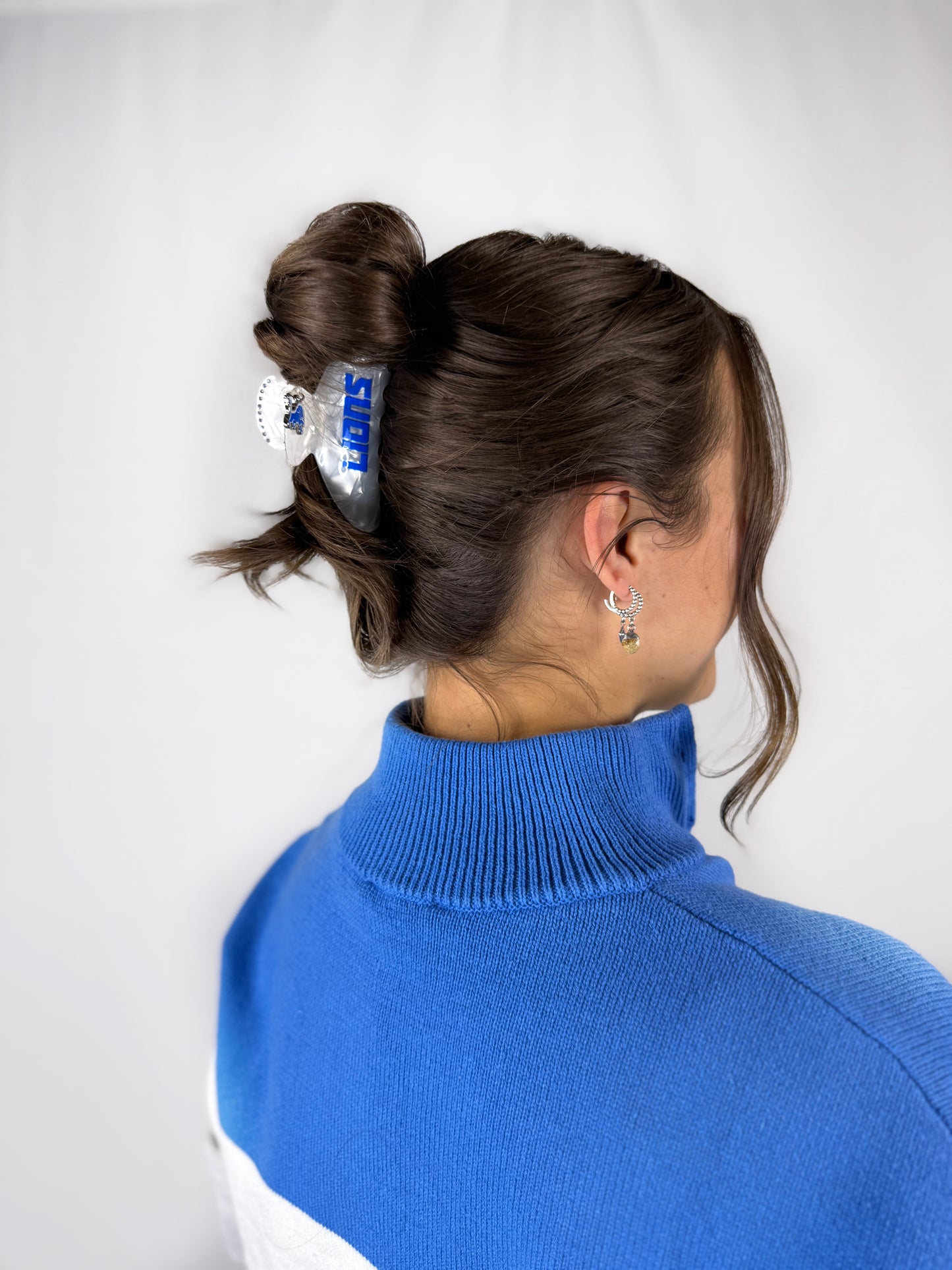 Detroit Lions Charm Hair Claw Clip
