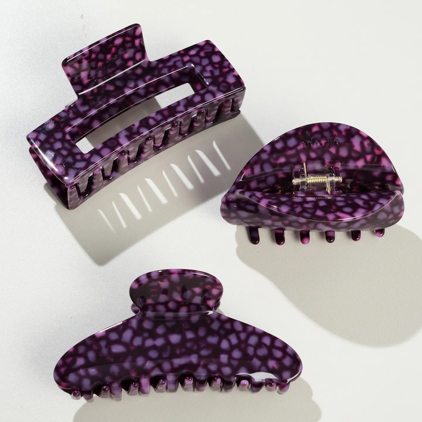 Amethyst Moon Large Claw Clips