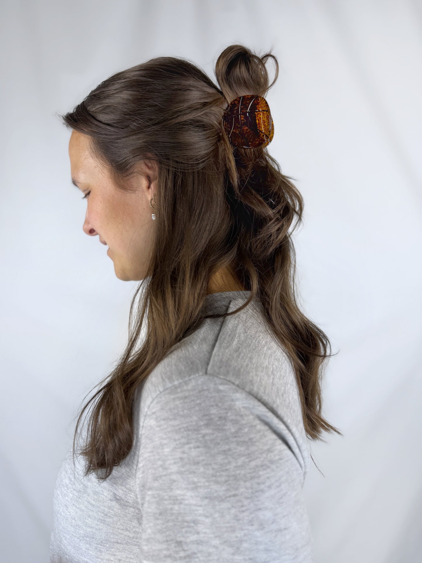 Basketball Hair Claw Clip