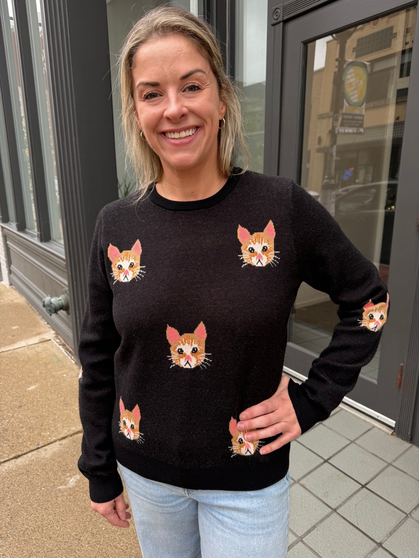 Feline Fine Sweater