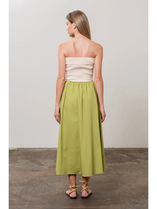 Harper Two Tone Strapless Dress