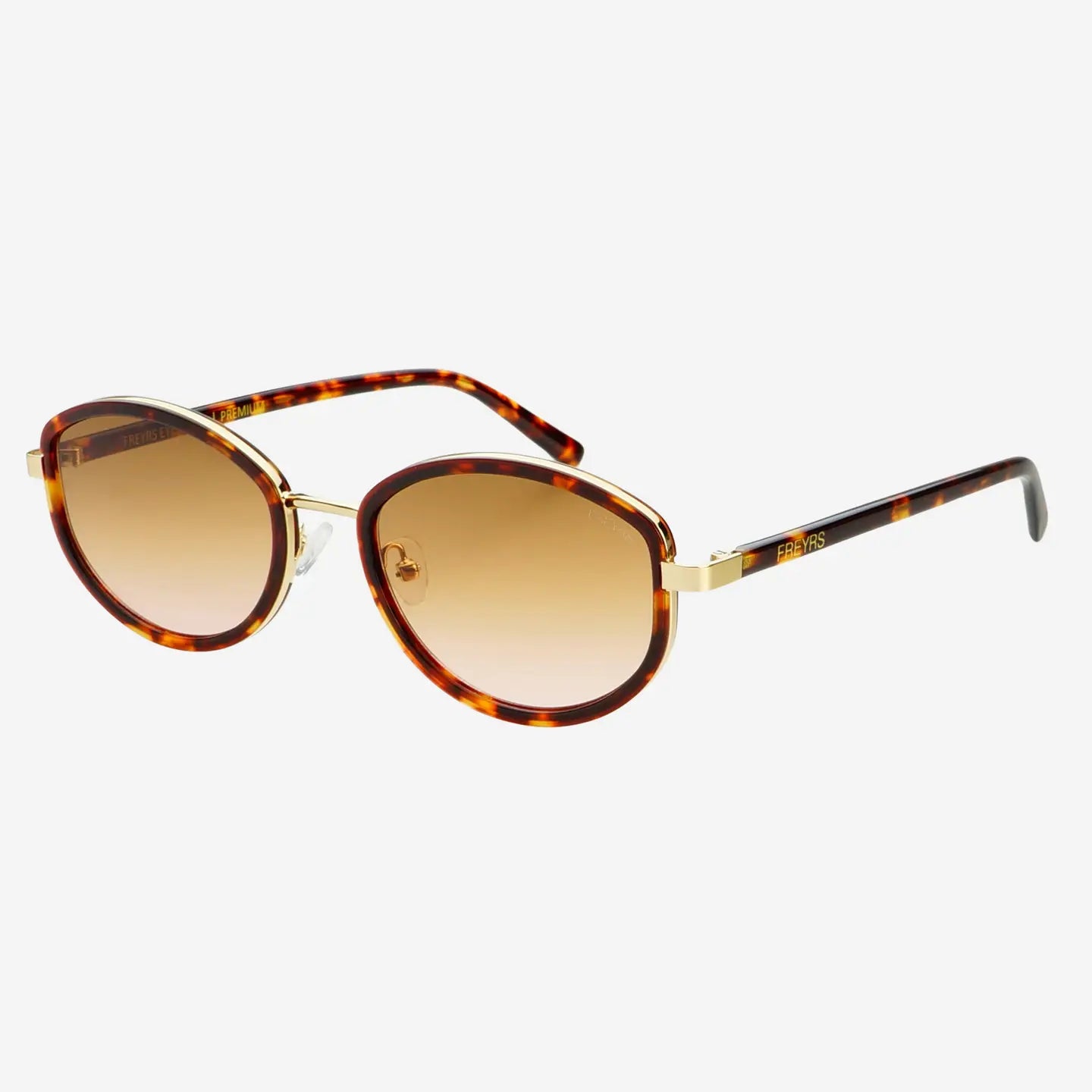 Jordan Oval Sunglasses in Tortoise Brown