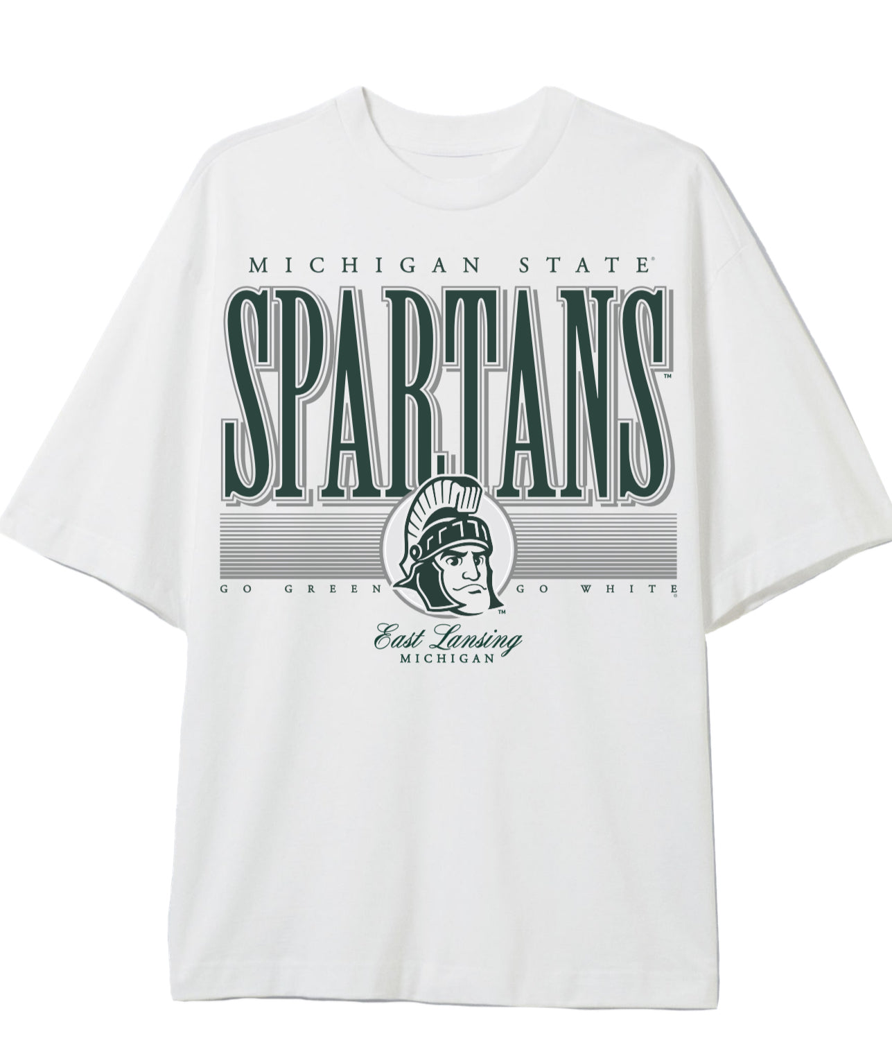 MSU Graphic Tee White