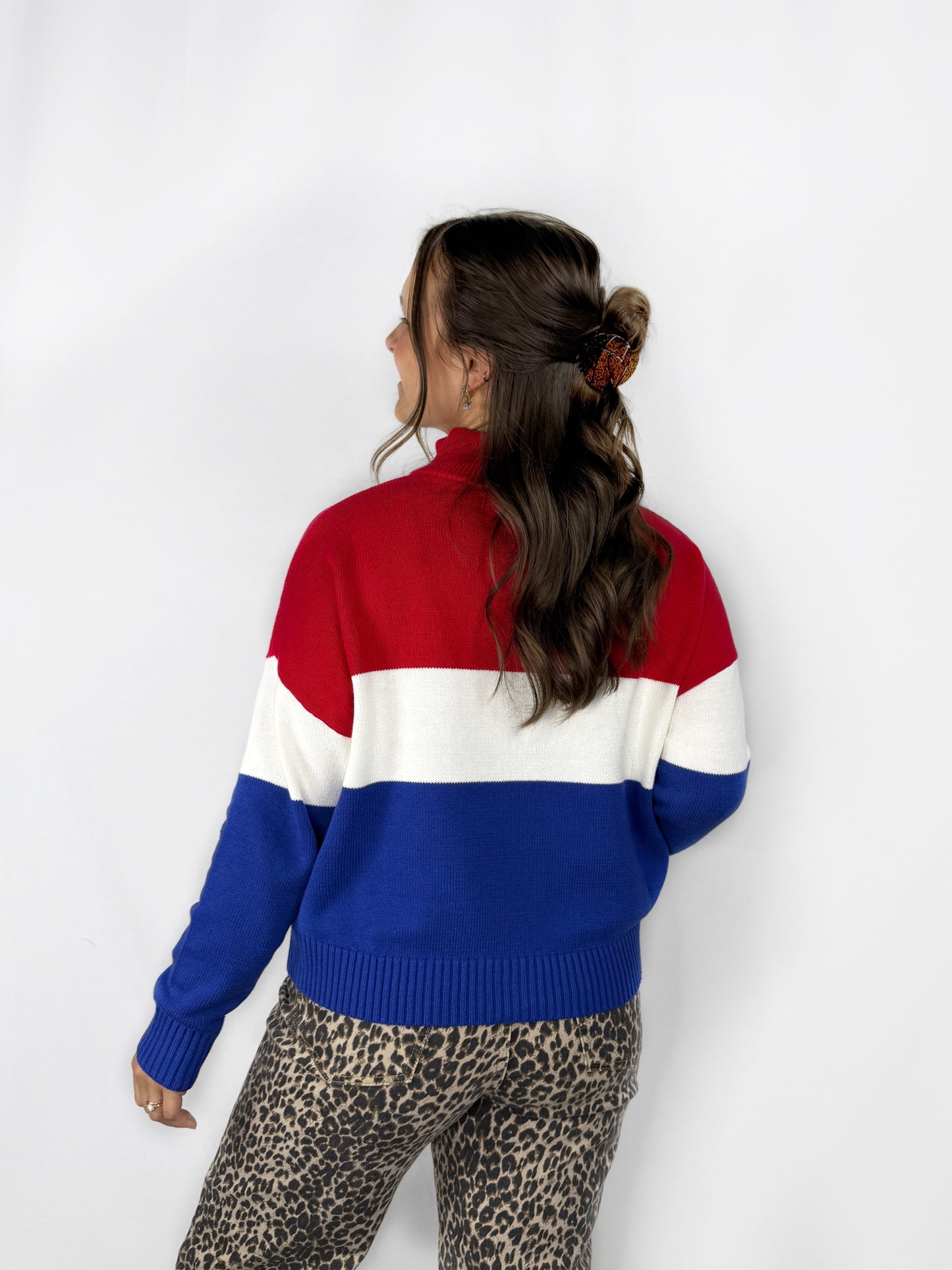 Detroit Red/Blue Quarter Zip