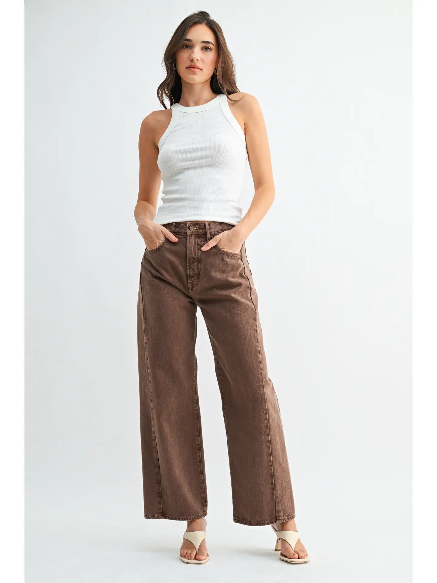 The Station Barrel Twist Jean Vintage Brown