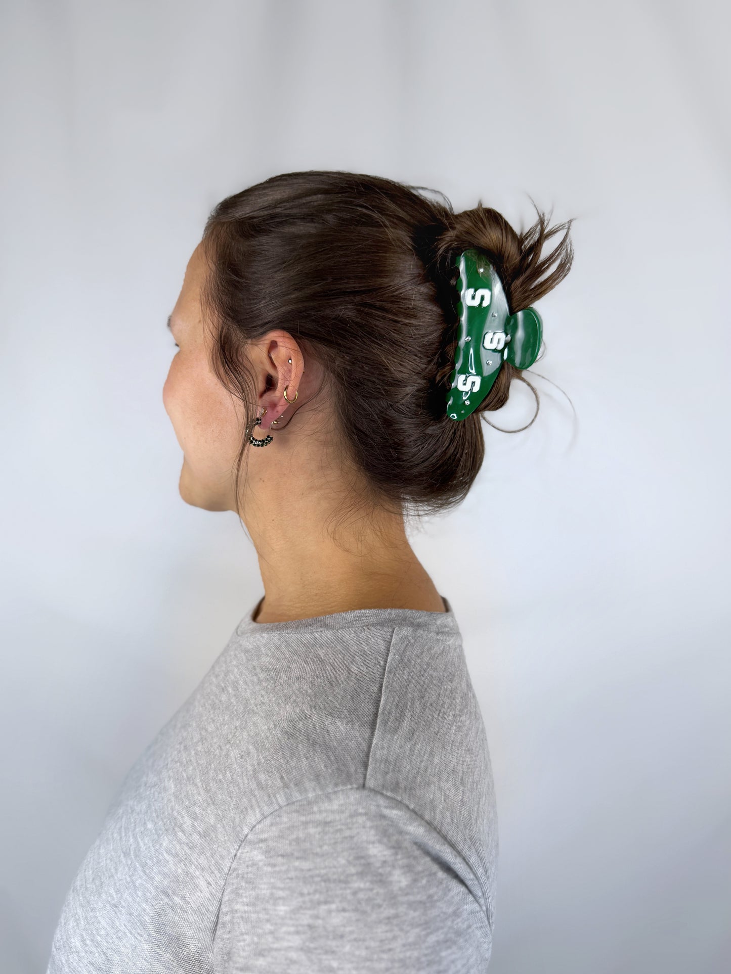 Michigan State University Logo Hair Claw
