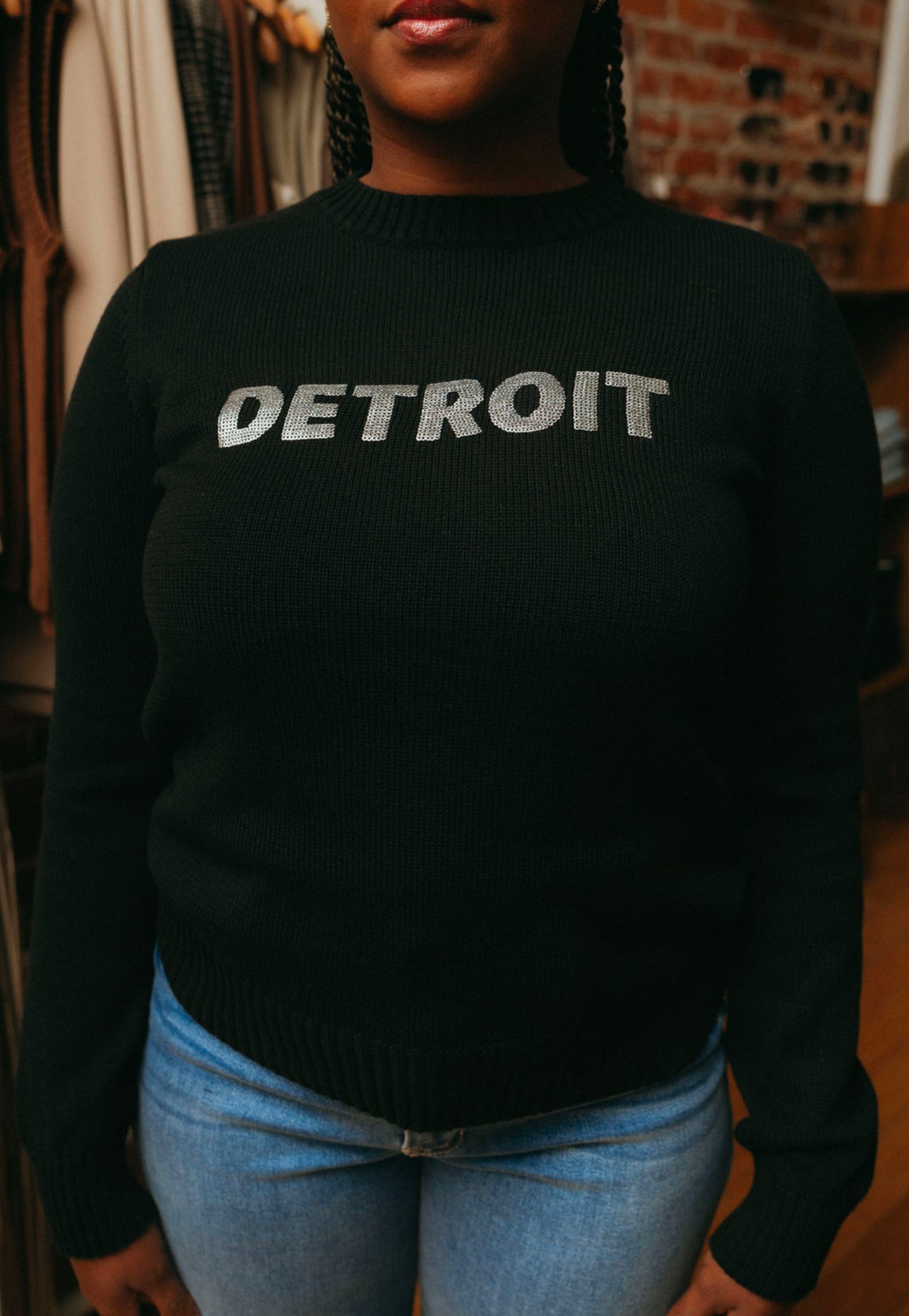 Detroit Sequin Sweater