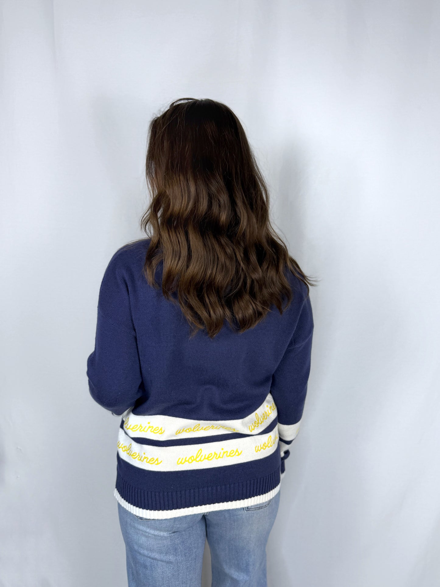 Michigan Wolverines Repeating Cardigan