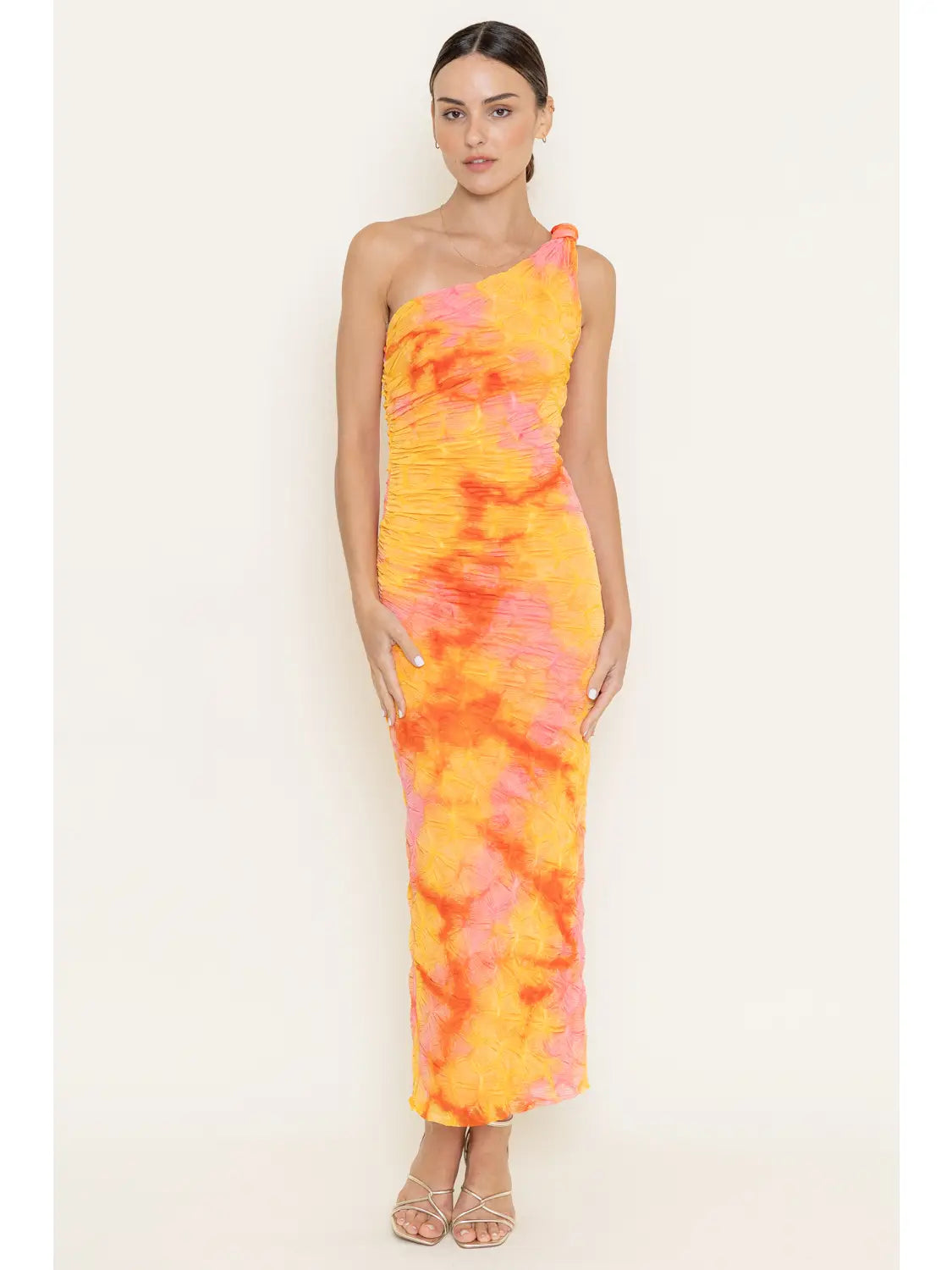 Sunset One Shoulder Maxi Dress
