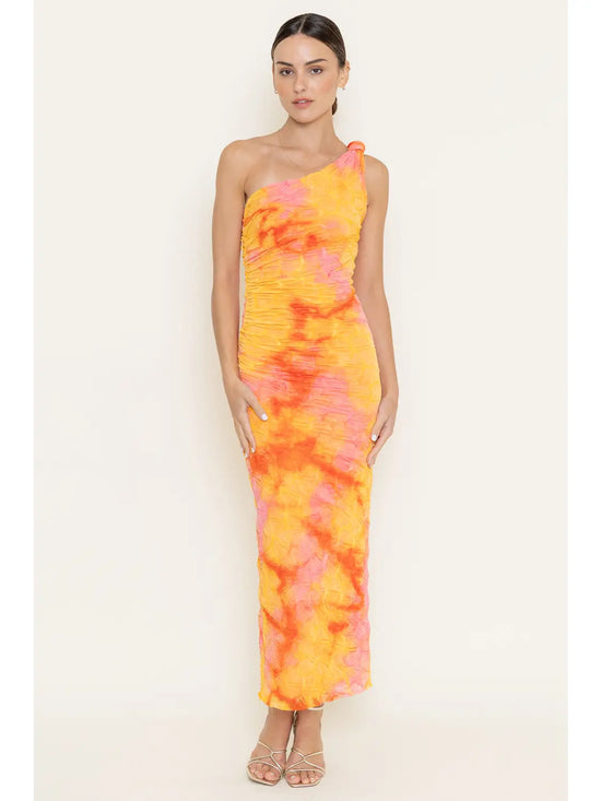 Sunset One Shoulder Maxi Dress