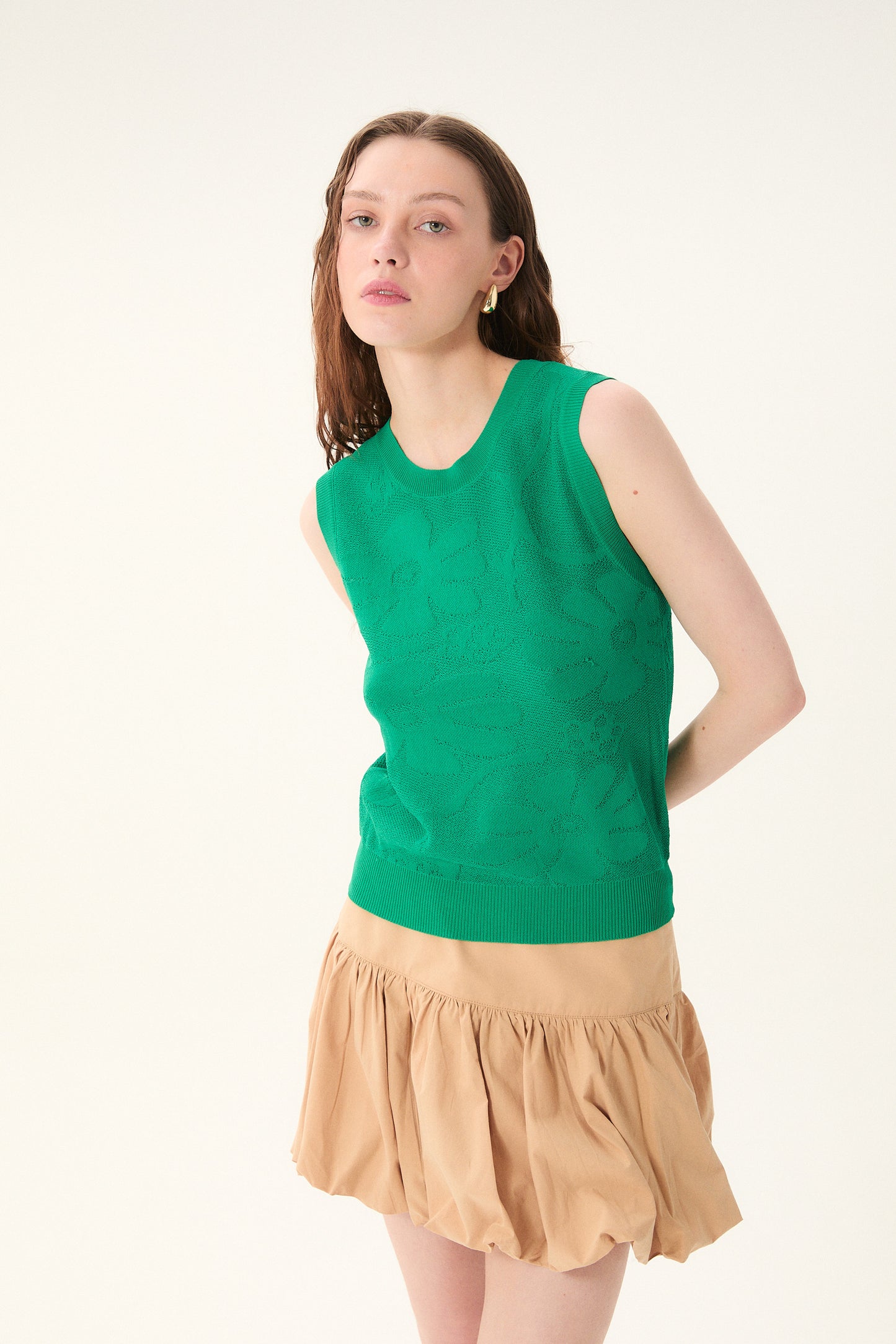 Icaria Knit Top Green